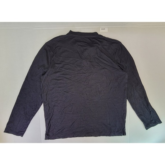 Marc Anthony Mens Luxury Long Sleeve Henley Shirt Dark Gray Size XL - Picture 4 of 4